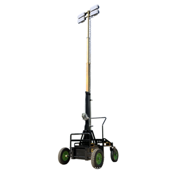 Portable LED light tower for mine light